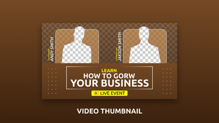 business Video thumbnail template