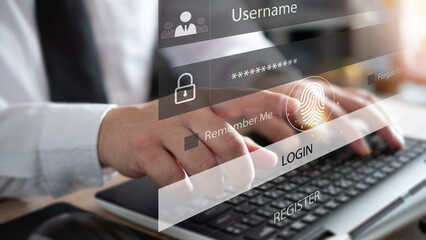 Cyber security expert working on tablet, IT engineer working on protecting network against...