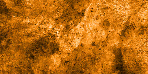 Orange watercolor background texture in light pastel colors in pretty summer or spring white with distressed vintage stains and ink spatter and white faded shabby center, elegant antique beige color.