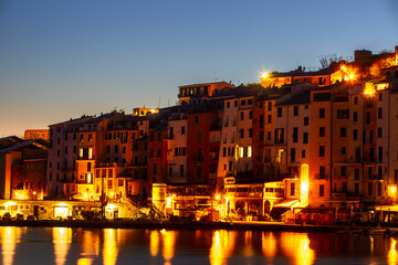 Porto Venere after sunset, Italy