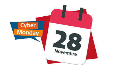french 28 november calendar cyber monday day