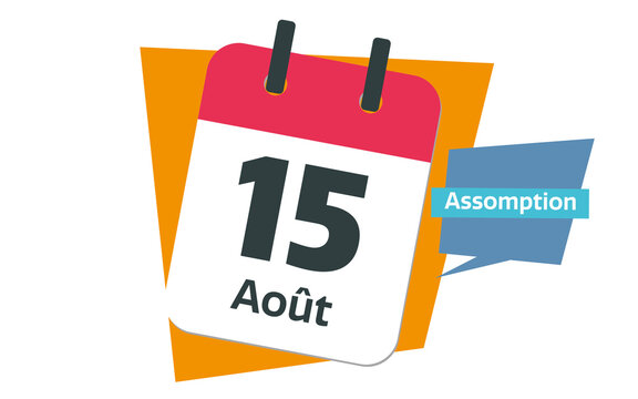 french 15 august calendar