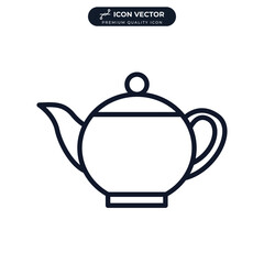 teapot icon symbol template for graphic and web design collection logo vector illustration