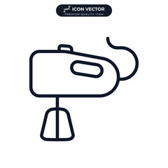 Obraz premium hand mixer icon symbol template for graphic and web design collection logo vector illustration