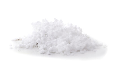 Pile of white hail.