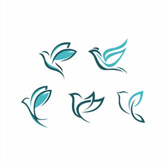 Leaf Bird creative logo design
