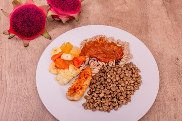 red and white beans