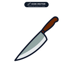 kitchen knife icon symbol template for graphic and web design collection logo vector illustration