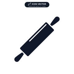 rolling pin icon symbol template for graphic and web design collection logo vector illustration