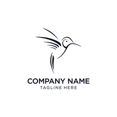 abstract bird graphic vector illustration logo