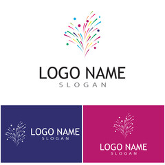 Fireworks Logo Template vector symbol