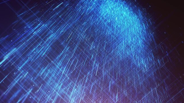 Digital Data Business Hitech Network Background Loop/ 4k animation of an abstract digital data business technology background including connected lines and numbers with depth of field shifting and sea