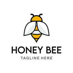 bee logo vector design