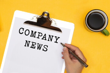 Text showing inspiration Company News