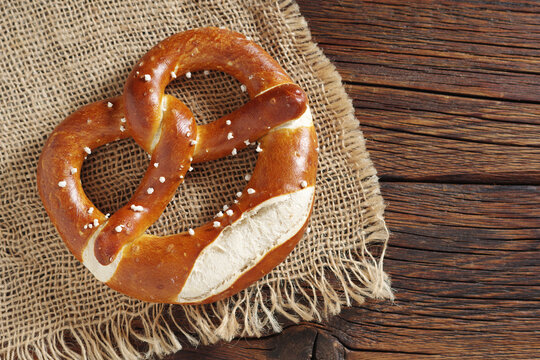Traditional German pretzel