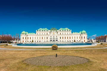 The upper Belvedere palace of Vienna, Austria