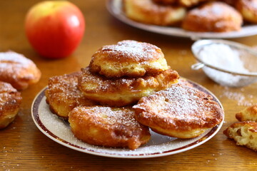 Obraz na płótnie Canvas Homemade apple pancakes