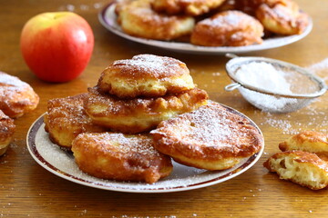 Homemade apple pancakes