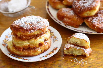 Homemade apple pancakes