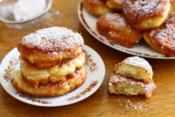 Homemade apple pancakes