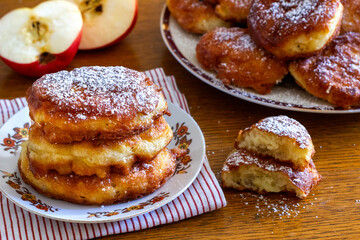 Homemade apple pancakes
