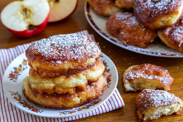 Homemade apple pancakes