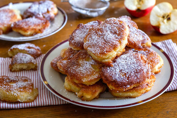 Homemade apple pancakes