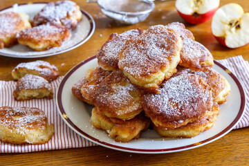 Homemade apple pancakes