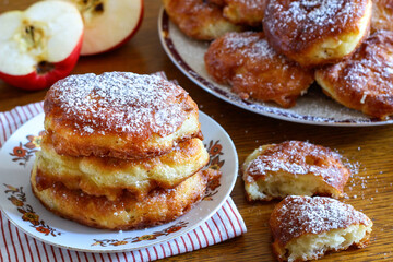 Homemade apple pancakes