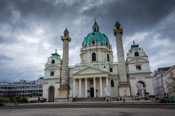 Fototapeta premium The Karlskirke Church of Vienna, Austria