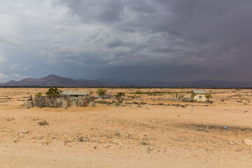 View of a small village in Somaliland