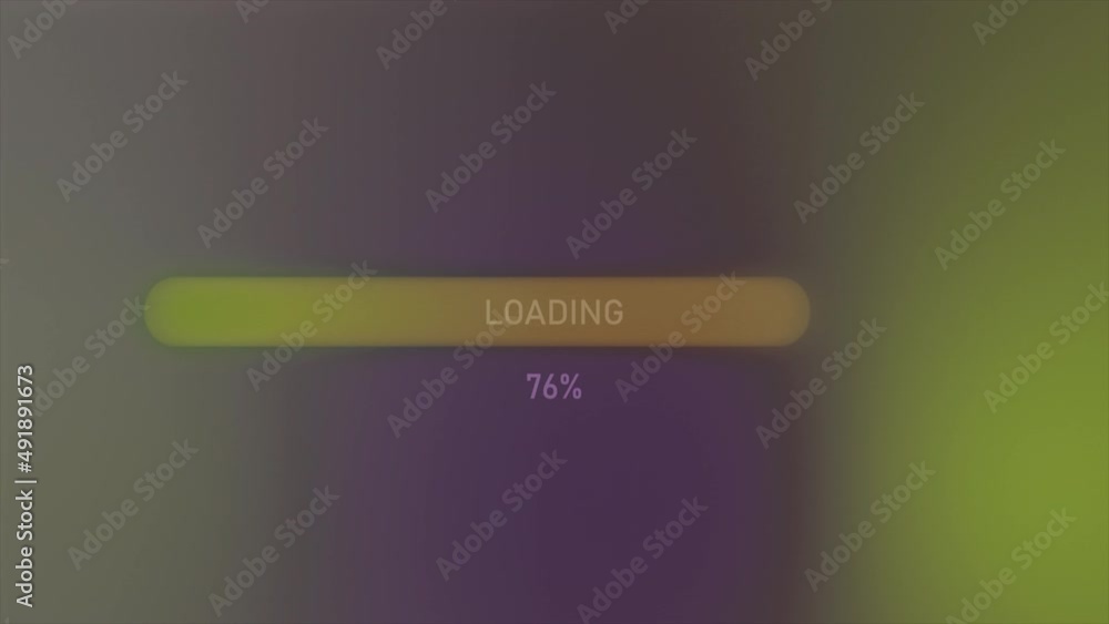 Poster line with percentages of charge or load. motion. beautiful multicolored background with percentage l