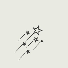  Shooting_star vector icon illustration sign