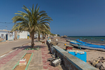 View of a seaside promenade in Tadjoura, Djibouti