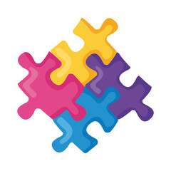 Obraz premium puzzle game pieces