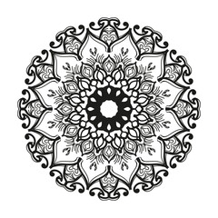 Hand drawn mandala. decoration in ethnic oriental  doodle ornament.