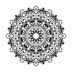 Hand drawn mandala. decoration in ethnic oriental  doodle ornament.
