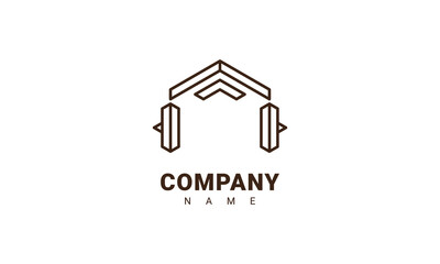 Fototapeta premium music headphone logo template