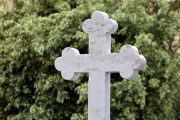 cross in cemetery