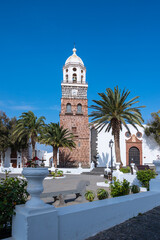 Fototapeta na wymiar Teguise Church Square, Lanzarote, Canary Islands, Spain