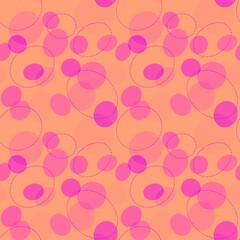 Seamless polka dots pattern for fabrics and textiles and packaging and gifts and cards and linens