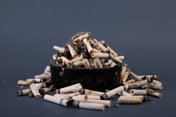 cigarette in ashtray