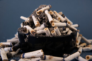 cigarette in ashtray