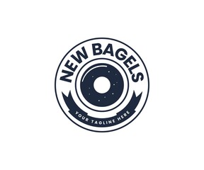 Bagels and Donut Logo Design. Donut icon logo design