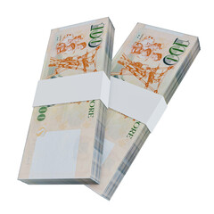 Singapore Currency Dollar 100: Stack of Singapore Dollar SGD banknote