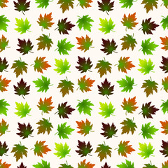 seamless pattern maple leaf for background, greeting card, packaging, texture, fabric pattern, wallpaper, wall decoration