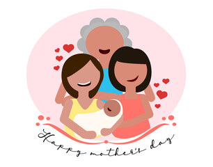 Generations of moms. Happy mother´s day