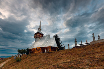 the old wooden chapel of Viscau in Romania