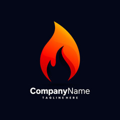 flames fire logo icon