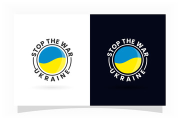 badge stop war in ukraine sign